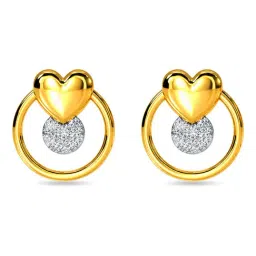 Kisna Diamond & Gold Jewellery 14k (585) Gold Shaniya Diamond Earring-picture-19
