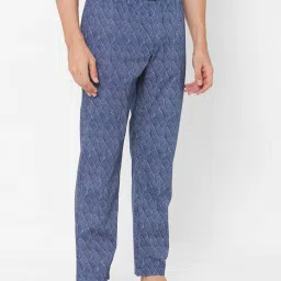 Urban Scottish Blue Regular Fit Printed Lounge Pants image 4