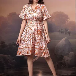 all about you Floral Print Fit & Flare Dress-picture-33