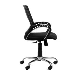 Sunview 80 kg Weight Capacity Mesh Black Medium Back Office Chair with Adjustable Height image 2