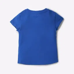GAP Girls Blue Regular Fit Graphic Short Sleeves T-Shirt image 2