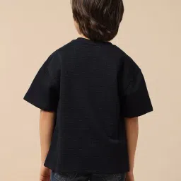 U.S. Polo Assn. Boys Blue Textured T-Shirt image 2