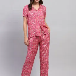 Monte Carlo Pink Printed Shirt With Pyjamas-picture-16