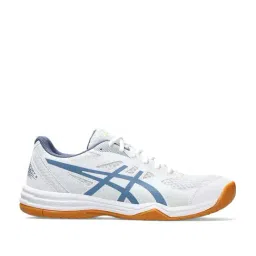 Asics Men's Upcourt 5 White Indoor Court Shoes-image-77
