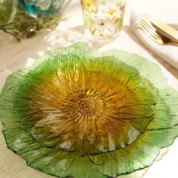Pure Home and Living Green Glass Dessert Plates-picture-43