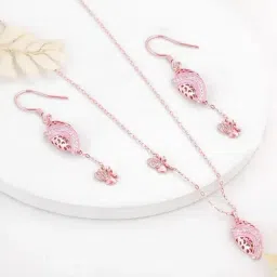 GIVA 925 Sterling Silver Rose Gold Set for Women-image-68