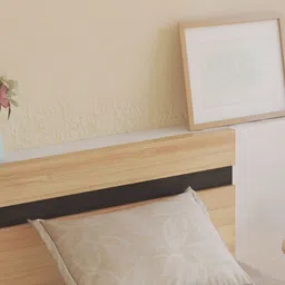 Home Centre Beige 144 TC Single Bedsheet with 1 Pillow Covers image 3