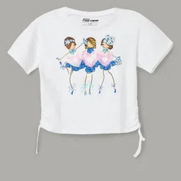 Fame Forever by Lifestyle Girls Sports Printed Applique T-shirt-picture-55