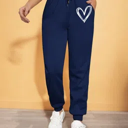 TABADTOD Women Printed Relaxed Joggers Trousers-image-98