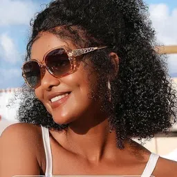 LEGEND EYEWEAR Unisex Square Sunglasses With UV Protected Lens SGLHBHYVV92GSCQF image 5