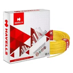 Havells Life Line 4 Sq.mm 1 Core Flame Retardant (FR) Industrial Cable Yellow, 200 m-picture-11