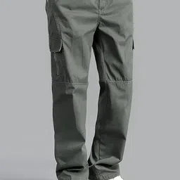 R.Code by The Roadster Life Co. Men Regular Fit High Rise Cotton Cargo Trousers-picture-39