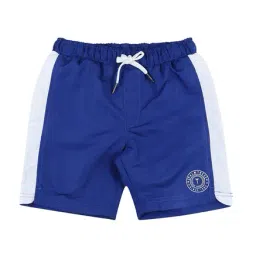 Palm Tree by Gini & Jony Kids Blue Solid Shorts-picture-13