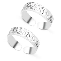 Taraash 92.5 Sterling Silver Toe Ring-picture-28
