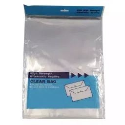 AAGAM Transparent Bag Foolscap Rectangular Polypropylene Assorted, MCB-355 (Pack of 10)-image-56