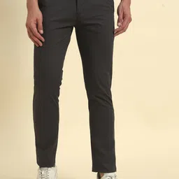 Cantabil Men Comfort Fit Easy Wash Mid-Rise Trousers-image-69