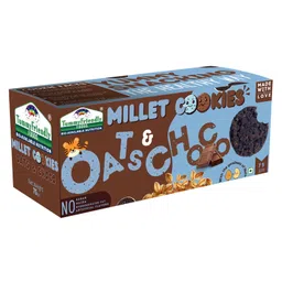 Tummy Friendly Foods Millet Cookies - Oats and Chocolate - 75 g. Healthy Ragi cookies for Baby, Kids & Adults-image-86
