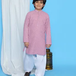 AJ Dezines Full Sleeves Sequin Embroidered Kurta Pyjama Set - Lavender-picture-19
