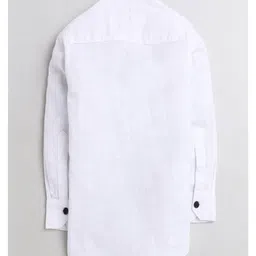 Polka Tots Cotton Full Sleeves Dog Printed Shirt - White image 3