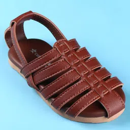 Cute Walk by Babyhug Back Covered Slip on Sandal - Brown image 3
