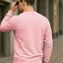 BEING WANTED Men Round Neck Pullover Sweatshirt image 3