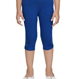Tiny Girl Royal Blue Solid Leggings-picture-36