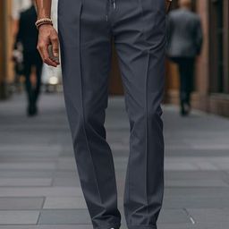 StyleCast x Revolte Men Mid Rise Easy Wash Regular Fit Pleated Trousers-picture-29