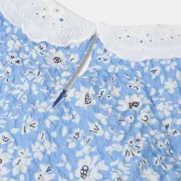 Blue Giraffe Kids Blue Cotton Top image 4