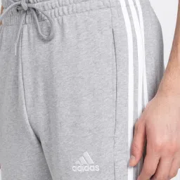 adidas Grey Melange Regular Fit Striped Sports Joggers image 4