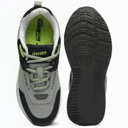 Asian Kids Grey Running Shoes image 4