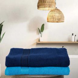 bianca LORENA 100% Cotton Super-Soft Terry Towels -2pc Bath Towel (d`ross) solid-multi-picture-47