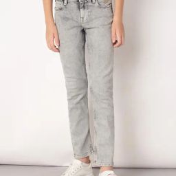 Jack & Jones Junior Light Grey Solid Jeans-picture-29