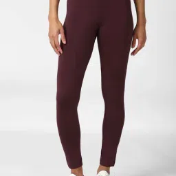 Forever 21 Maroon Regular Fit Leggings-image-7
