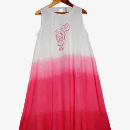 Kiddopanti Kids Pink & White Embroidered Kurta-image-44