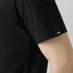 Bewakoof Black Cotton Regular Fit Printed Sports T-Shirt image 4
