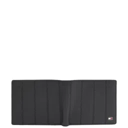 TOMMY HILFIGER Pazin Black Leather Casual Solid Bi-Fold Wallet For Men image 4