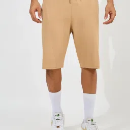 Styli Beige Relaxed Fit Oversized T-Shirt & Shorts Set image 4