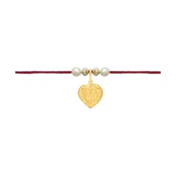 Malabar Gold and Diamonds 22k Yellow Gold Rakhi Cum Pendant for Bhai/Brother image 4