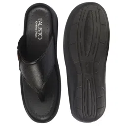 FAUSTO Men's Black Thong Sandals image 3