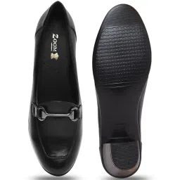 Zoom Shoes Women's Black Casual Loafers image 4