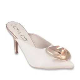 Catwalk Women's Rustic Hot Chic Beige Mule Shoes-image-2