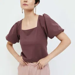 Ginger by Lifestyle Brown Regular Fit Top-image-89
