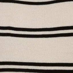 Fablestreet Off White Acrylic Striped Sweater image 5