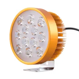 AllExtreme EX24W1P 12 LED Round Fog Light Waterproof Spot Beam Off Road Driving Lamp for Motorcycle and Cars (24W, White, 1PC)-picture-32