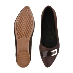 Shoetopia Kids Brown Flat Ballets image 5