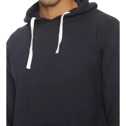 Campus Sutra Navy Hooded Sweatshirt image 4