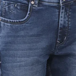 Crimsoune Club Blue Skinny Fit Solid Jeans image 5