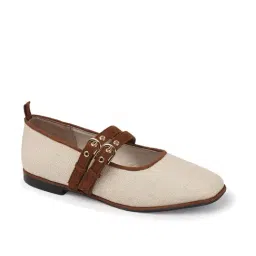 The White Pole Women's Brown Mary Jane Shoes image 3