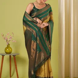HERE&NOW Woven Design Banarasi Saree image 5