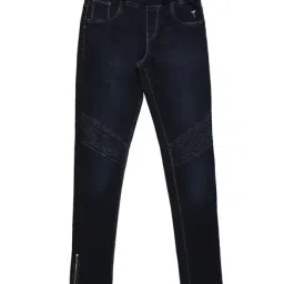 Palm Tree by Gini & Jony Kids Dark Blue Solid Jeggings-picture-33